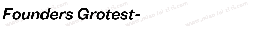 Founders Grotest字体转换